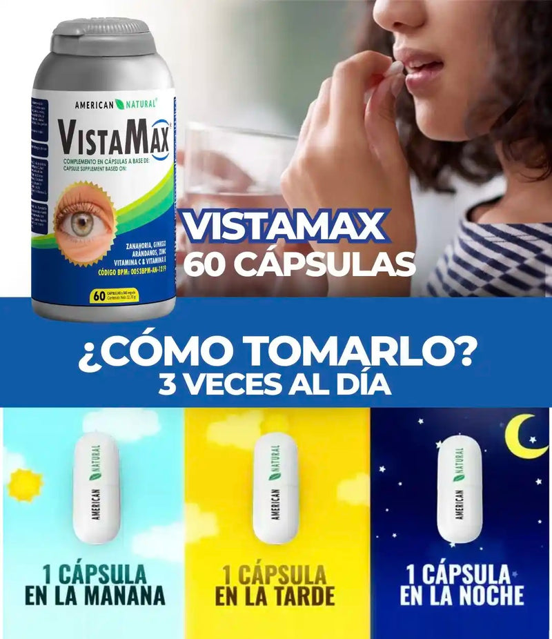 VISTAMAX - zanahoria,zinc,vitamina C,vitamina E