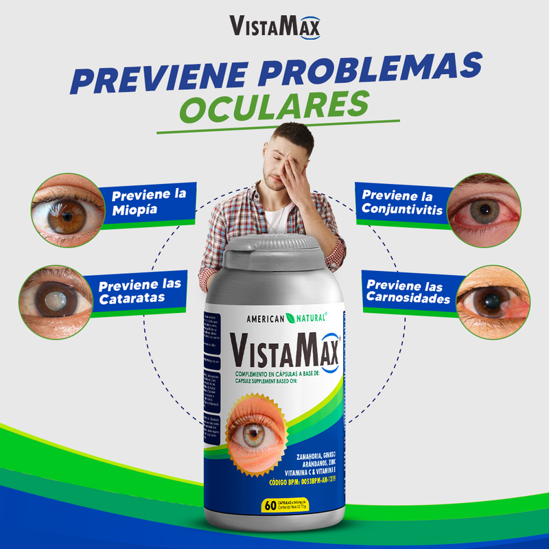 VISTAMAX - zanahoria,zinc,vitamina C,vitamina E